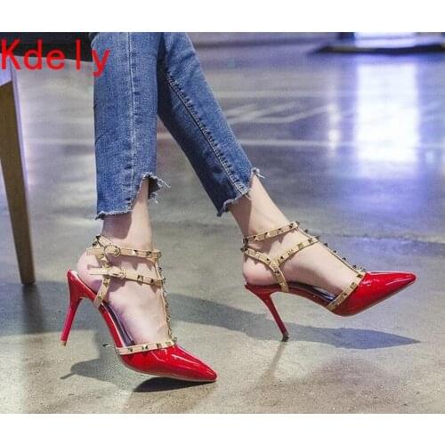 Shoes Woman 2021 Summer Ladies High Heels Valentine Shoes Female Pointed Toe Pumps For Womens Shoe Zapatos Chaussure Femme