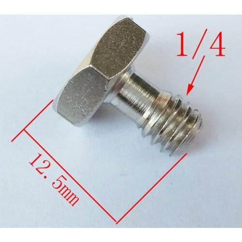 1/4 Connecting Screw For Camera Tripod Monopod Quick Release Plate Baseplate Rig