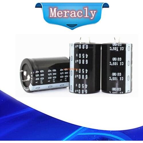 1pcs/lot 450v 680UF aluminum electrolytic capacitor size 35X45MM 35X50MM 680UF 450V 20