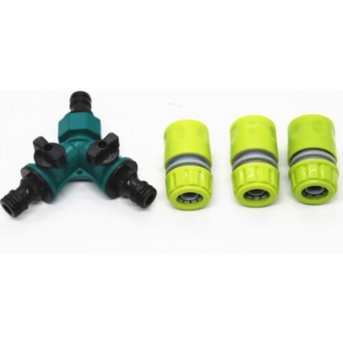 1pc Water Pipe Splitter Plastic Y-Shaped 3-Way Lawn Connectors Quick Hose Garden ABS Fit All Kinds Of Quick Connectors