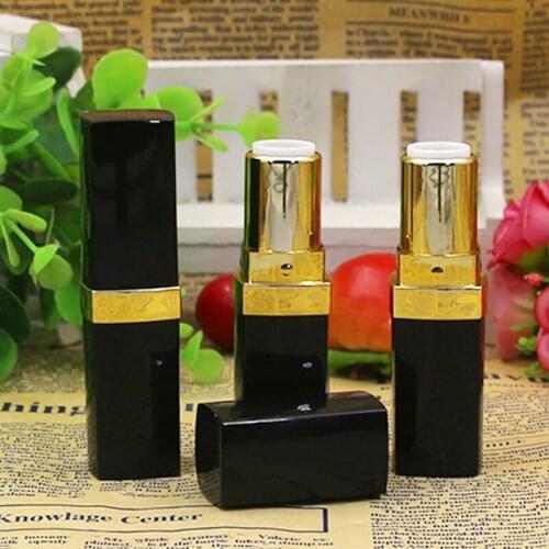 10pcs/lot Lipstick tube DIY12.1 tube DIY tube side shell black shell color make-up for lipsticks PJ65-10