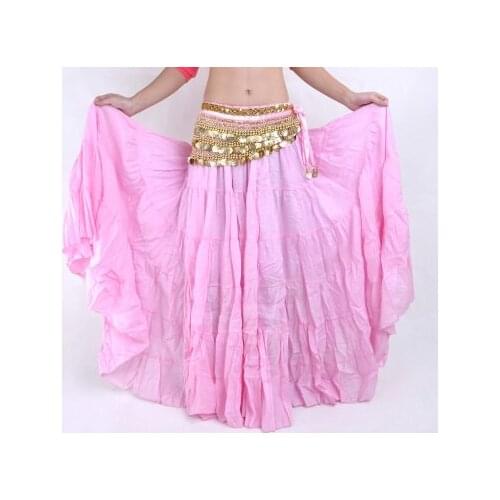 2019 High quality Women Belly Dancing Skirts Cheap Belly Dancing Costume Gypsy Skirts 13 Colors Available Training Dress
