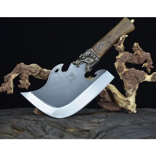 2021 NEW Brand Personality Strange Exaggerated Knife Chef Stainless Steel TopHigh-Quality Retro Unique Household Kitchen Knifees