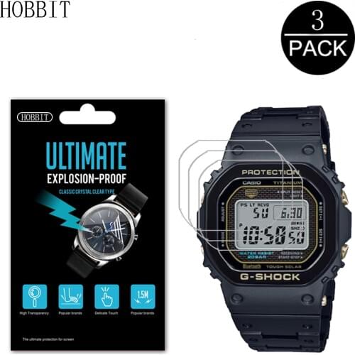 3Pcs For Casio GMW-B5000TB GMW-B5000 G-Shock Sport Watch Screen Protection Film GMW-B5000TCM-1PR Nano Anti-shock Clear Film