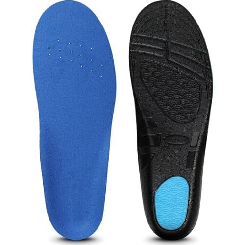 BANGNI PU Working Insoles Memory Foam Sports Shoes Pad Arch Support Sole Plantar Fasciitis Heel Running for Man Feet GEL Inserts