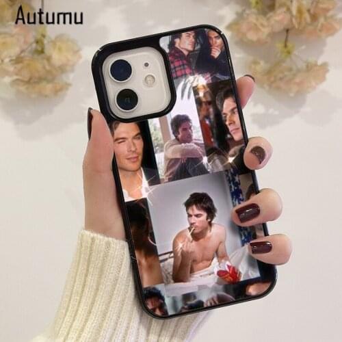 Phone Case for iPhone 12 mini X XS XR 11 Pro Max SE 2020 5 6S 7 8 Plus Samsung Galaxy S9 S10 S20 S21 ian somerhalder damon Cover