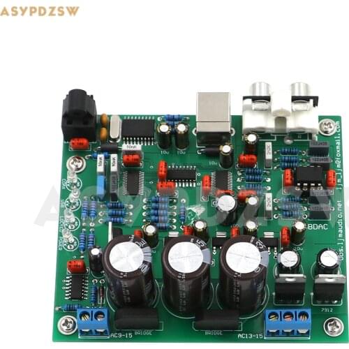 CS4398 DAC With USB Optical fiber 24/192K decoder 32K-192K/24BIT DIY Kit/Finished board
