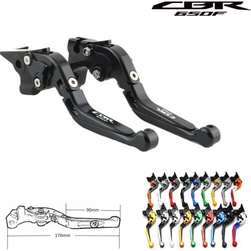 For Honda CB650F CB 650F CB650 F 17-color CNC adjustable folding expandable motorcycle brake clutch lever 2014-2018 2017 2016