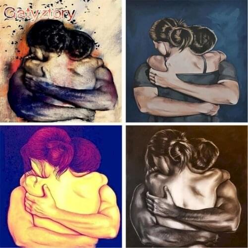 GATYZTORY DIY Painting By Numbers Zero Basis HandPainted Oil Painting Figure Picture Paint Unique Gift Home Decoration