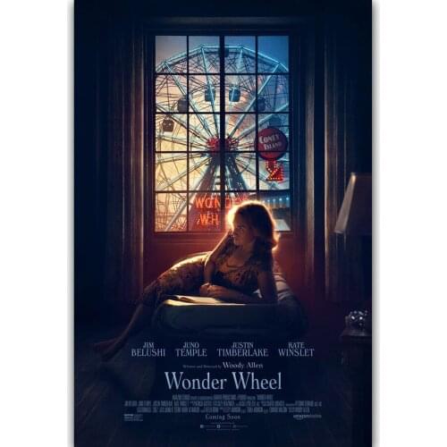 Hot Wonder Wheel Kate Winslet New 2017 Film-Silk Art Poster Wall Sticker Decoration Gift