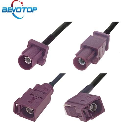 Bordeau RAL 4004 Fakra D Male / Female 50 Ohm RG174 Cable GSM Antenna Extension Cord RF Coaxial Pigtail for GSM Cellular Phone