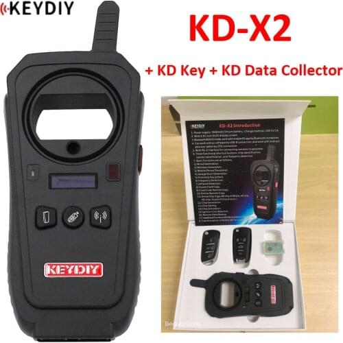 KEYDIY Original KD-X2 Remote Maker Unlocker Key Generator 96Bit 48 Transponder Chip Copier with Data Collector and KD Remote
