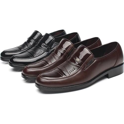 Classic Men Formal Leather Shoes Brand Cheap Derby Oxford Shoes for Men 2019 Elegant Comfort Business Mens Dress Loafers