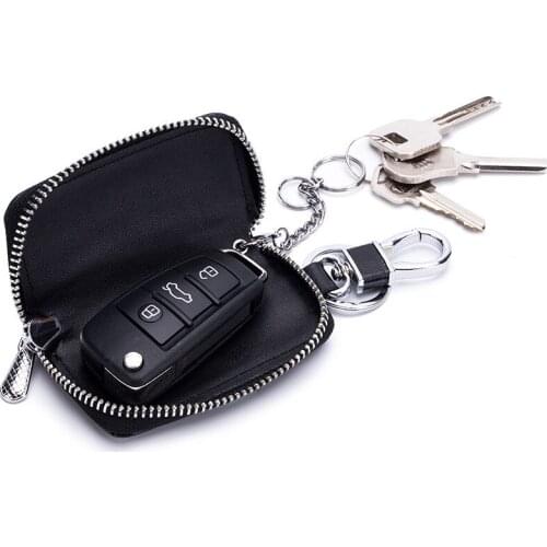 Genuine Leather Unisex Crocodile pattern Car Key Wallets Men Key Holder Housekeeper Keys Organizer Women Keychain car key bag