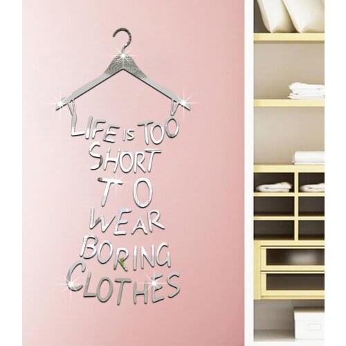 Funlife Europe and the United States creative stickers eD dress mirror face paste bedroom dressing room can be removed MS361360