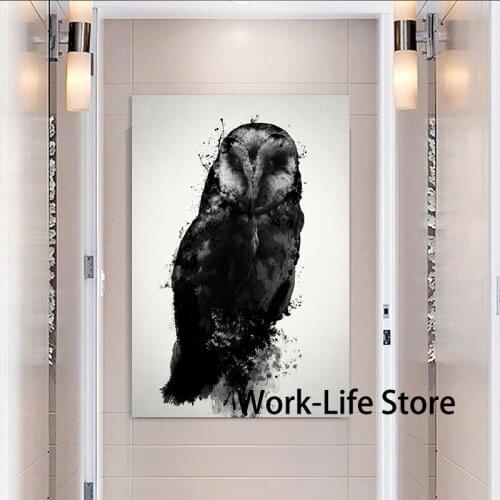 Ink Oil Painting The-Owl Canvas Painting For Living Room Home Decor Oil Painting On Canvas Wall Art Painting No Frame