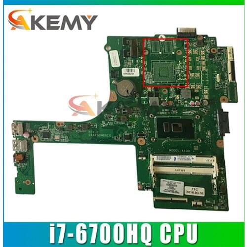 For HP PAVILION 15-AK Series Laptop Motherboard 840295-601 840295-001 With i7-6700HQ CPU DAX1PDMB8E0 100% Tested Fast Ship