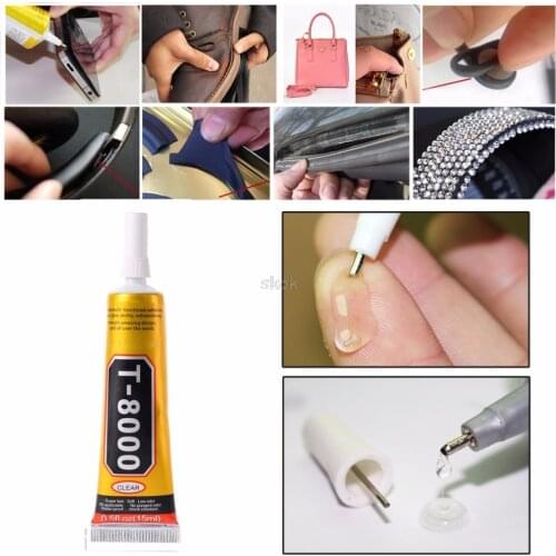 T8000 Multi purpose Adhesive glass touch screen LCD panel frame fixing glue 15ml Adhesive glue Jy23 19 Dropship