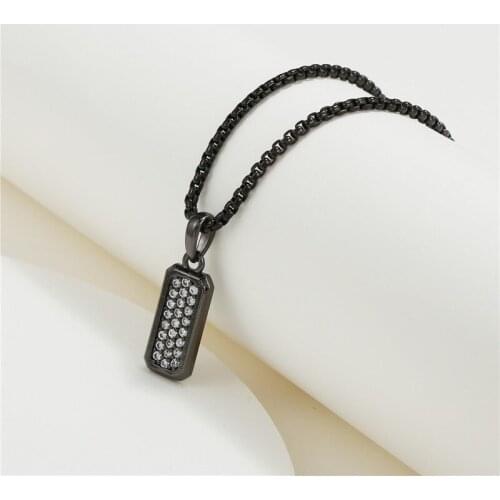 Men Jewelry Accessories Trend Goth Couple Pendants Chains New Stainless Steel Mens Neck Chain Necklaces Punk Man Neacklace