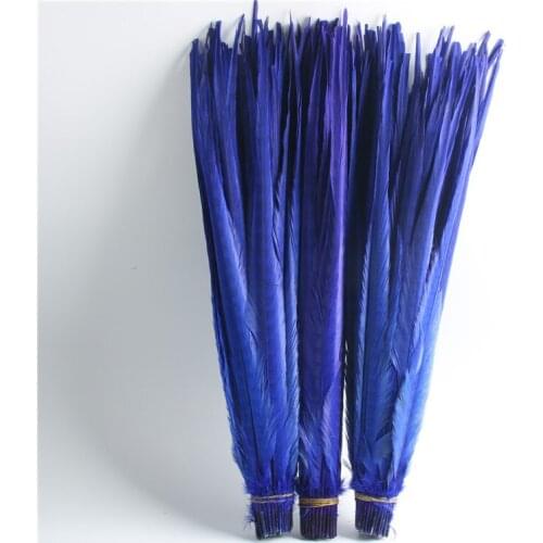 New 10-50pcs/lot Royal blue Lady Amherst Pheasant Tail feathers 50-55cm/20-22inches Craft For DIY Decoration plumas de faisan