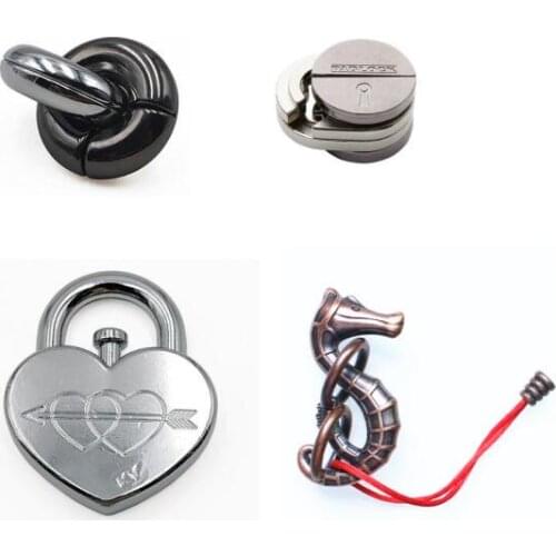 New IQ Metal Brain Teaser Educational Puzzles Game for Adults Children