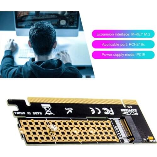PCIE X16 Expansion Card 2230 To 2280 SSD For M.2 Card NVME SSD NGFF Support NVMe Key M.2 SolidState Drives For M-Key M.2 NVME