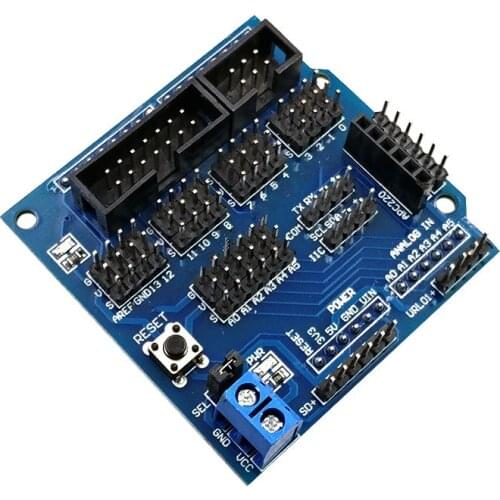 V5.0 V5 5.0 Sensor Shield Expansion Board For Arduino IDE Electronic Module Building Blocks Robot Accessories Sensor Shield