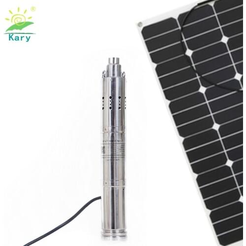 Dc 24v head 40m 2000L per hour solar submersible water pump for deep welll with built-in controller