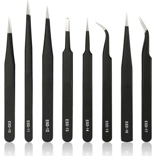 Professional Eyelash Tweezers Makeup 3D Volume Eyelash Extension Tweezer Fan Lash Eyebrow Nail Art Tweezers Excellent Closure