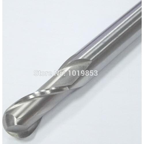 R8X16X32X140 High speed steel Ball nose HSS end mill straight shank milling cutter for machine