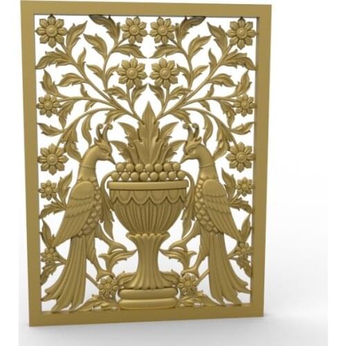 Frame 3D model relief STL model for CNC Router carving engraving artcam type3 aspire M383