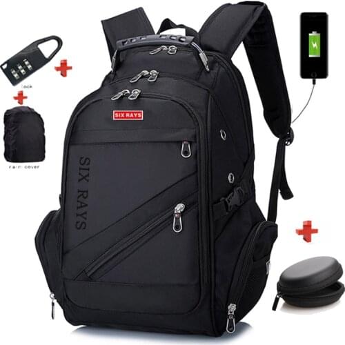 New Oxford Swiss Backpack USB charging 15.6 Inch Laptop Men Waterproof Travel Rucksack Female Vintage School Bag bagpack mochila