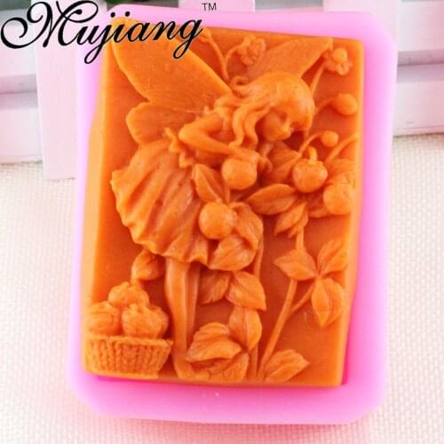 Fairy Angel Silicone Soap Molds Craft Art Moulds DIY Resin Clay Candle Making Mold Fondant Cake Chocolate Kitchen Bakeware