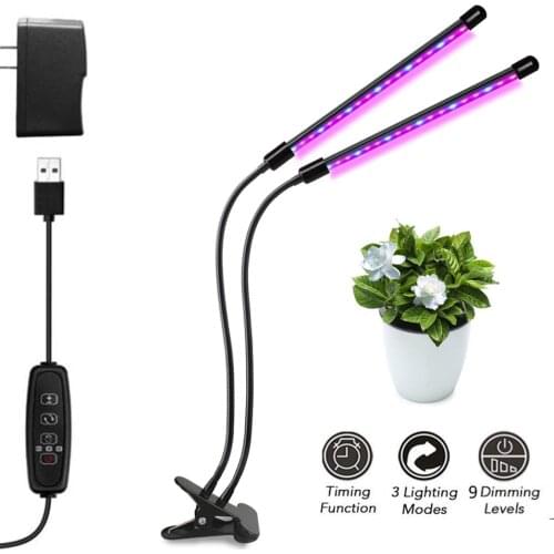LED Grow Light Plant Lights 20W 30W 40W Growing Lamp For Plants Growth with Timer 9Dimmable Level Full Spectrum Indoor Grow Lamp