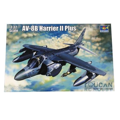 Trumpeter 02286 1/32 AV-8B Harrier II Plus Attack Aircraft Plastic Mold Kit Jet TH06905-SMT2