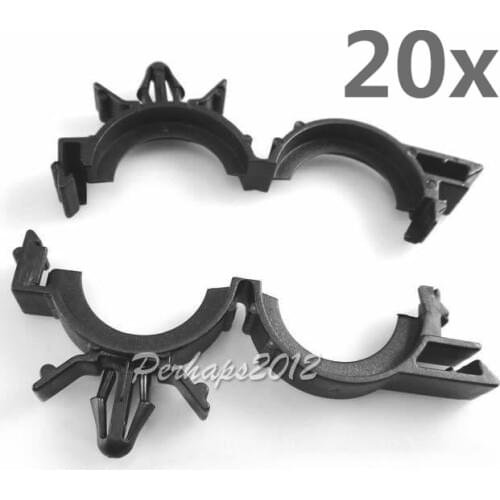 20 For G 3816659, 8917320 Black Nylon Wire Loom Routing Clips I.D. 3/4" O.D. 1" Conduit Size I.D. 3/4" O.D. 1" 1/4" Hole