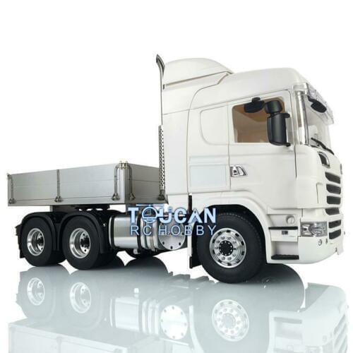 1/14 LESU Metal 6*6 Chassis Car Hopper Tractor Trcuk RC Hercules R730 SCA Cab