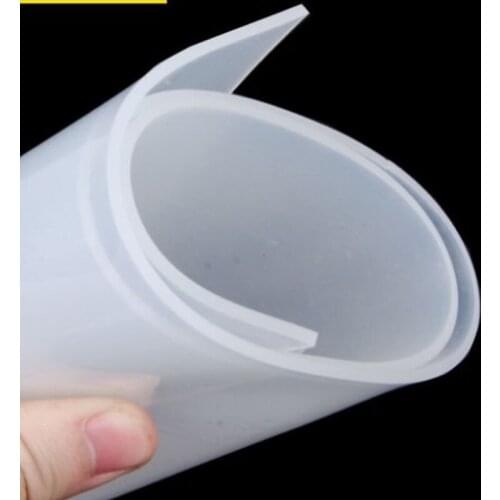 1.5mm/2mm/3mm/4mm/5mm/6mm/8mm High Quality milky white Silicone Rubber Sheet For heat Resist Cushion Size 500x500mm