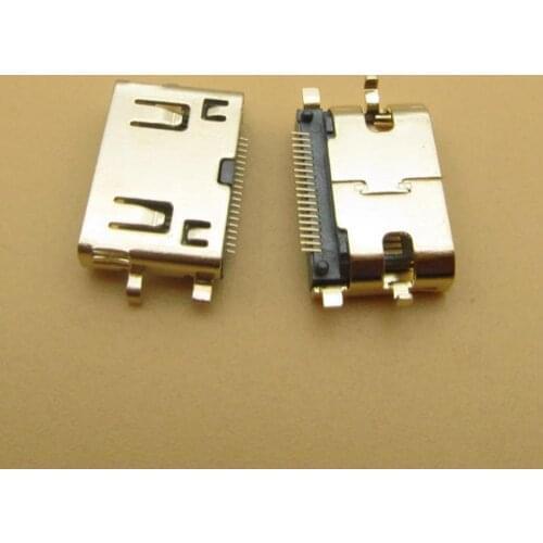 10pcs/lot MINI 19P HDMI Jack Connector 19Pins HDMI Socket 4DIP Type