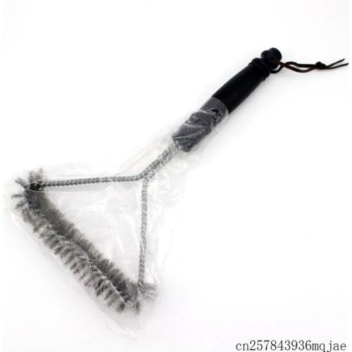 25pcs Non-stick BBQ Brushes Barbecue Grill Brush Wire Bristles Cleaning Brushes With Plastic Handle BBQ tool Stainless Steel