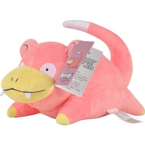30CM Anime Pokemon Slowpoke Plush Dolls Creative Cartoon Pink Hippo Cute Stuffed Toys Soft Pillow Kids Gifts New