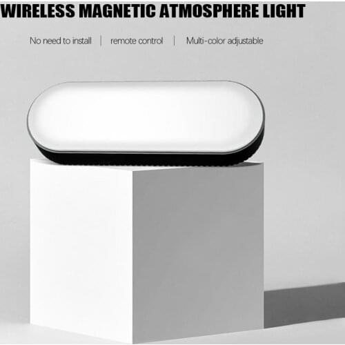 Car Reading Light Rechargeable Remote Wireless Magnetic Atmosphere LED Auto Night Light Car Interior Ceiling Lamp For Tesla 3 Y