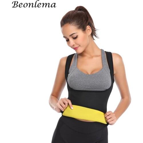 Beonlema Neoprene Sweat Shaper Women Body Shaper Belly Sheath Tummy Shaping Sauna Vest Women Plus Size Underbust Tops