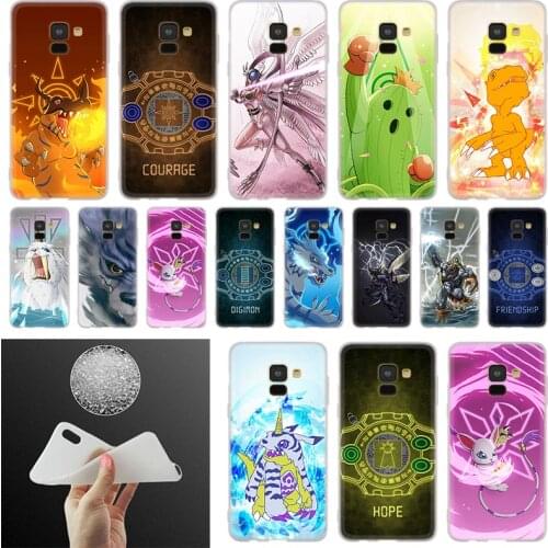 Anime Digimon Phone Case For Samsung Galaxy A10 A20 A30 A40 A50 A60 A70 A6 A8 Plus A7 A9 2018 A3 A5 2017 Soft Cover Coque