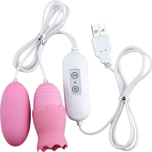 Man nuo 12 Modes Tongue Licking Vibrating Egg USB Plug G-spot Vagina Massage Vibrator Oral Clitoris Stimulator Sex Toy for Women