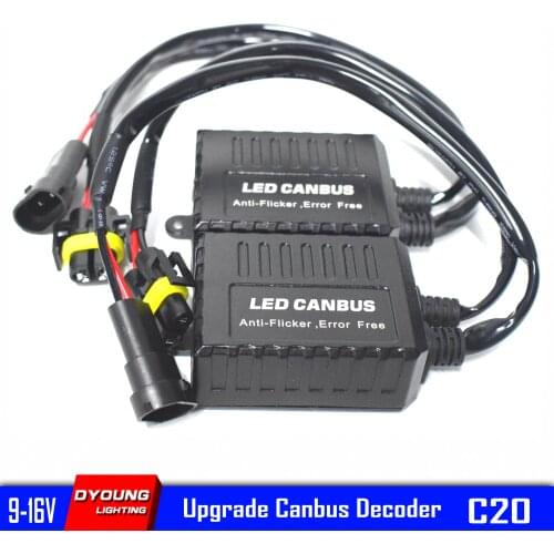 For Audi BMW VW Ford Hyundai Toyota Mercedes-Benz Dodge Jeep Porsche Anti Flicker Led H7 Canbus Decoder Car Accessories C20