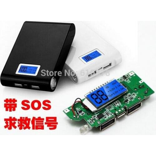 DL DIY Kit Dual USB 5V 1A 2A LCD display Mobile Power Bank shell 18650 Battery Charger Box with 5V circuit board