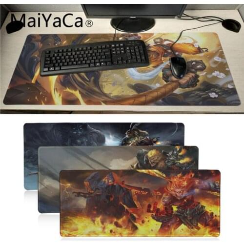 MaiYaCa League Of Legends sun Wukong Monkey King gamer play mats Mousepad Design Pattern Computer Mousemat Gaming Mouse Pad