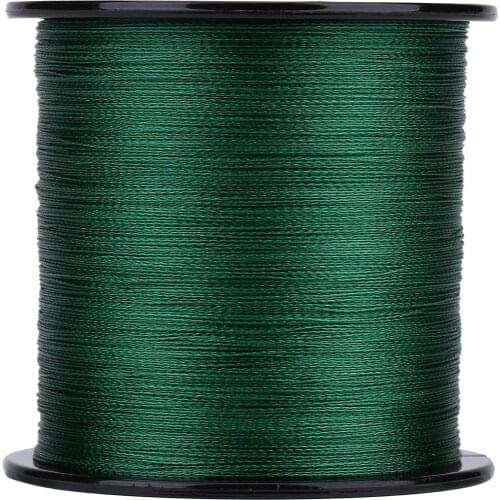500m PE Braided 4 Strands Super Strong Fishing Lines Multi-Filament Fish Rope Cord Green (2) Strong Horse Fishing Line 500M