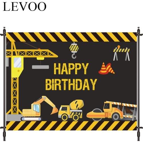 LEVOO Photographic Background Building Birthday Engineering Blender Backdrop Photo Shoot Photocall Photobooth Prop Custom